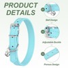 Unique Bargains Dog Collar with Bell Adjustable Buckle PU Leather Dog Collars - 3 of 4