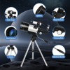 UBSSO Telescope for Adults, 70mm Aperture (15X-150X) Portable Refractor Telescopes for Astronomy Beginners, 300mm Professional Travel Telescope - 3 of 4