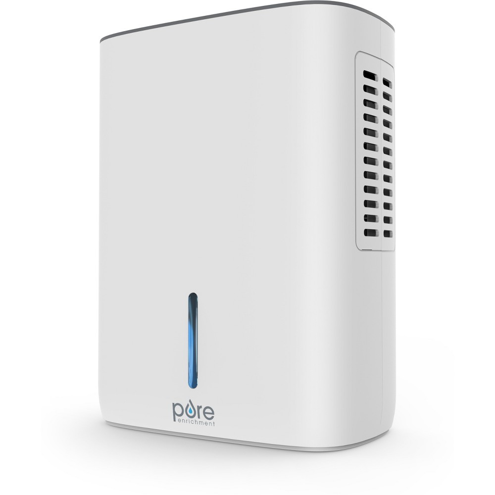 Pure Enrichment Dry Deluxe Dehumidifier White: Portable, 20 Oz/Day, 100-300 Sq Ft, Auto Shut-Off, No Filter Needed