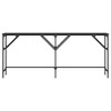 vidaXL Console Table Black 70.9 in.x11.4 in.x29.5 in. Engineered Wood - 4 of 4