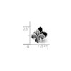 Black Bow Jewelry Sterling Silver Fleur de lis Bead Charm - 2 of 3