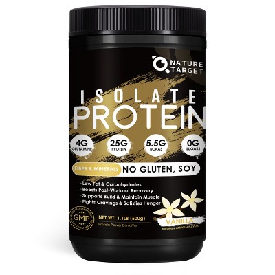 NATURE TARGET Whey Protein Powder Vanilla, 1.1 Pound, 16 Servings