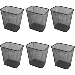 YBM Home 3.5 Gallon Mesh Trash Can, Pack of 6 - 1 of 4