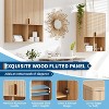Acekool Fluted Bathroom Wall Cabinet 23"x29" Over Toilet Organizer, Adjustable Shelf, Quiet Hinges, Modern Medicine Cabinet, Natural Wood Look - 4 of 4