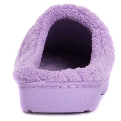 Women's MUK LUKS Chenille Clogs - Lavender S(5-6), Size: Small (5-6), Purple