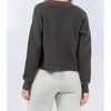 Women's Long Sleeve Waffle Knit Button Up Cardigan - M.RENA - 3 of 3