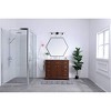 Elegant Lighting Collier 3 light Black and Clear glass Wall sconce - 2 of 4