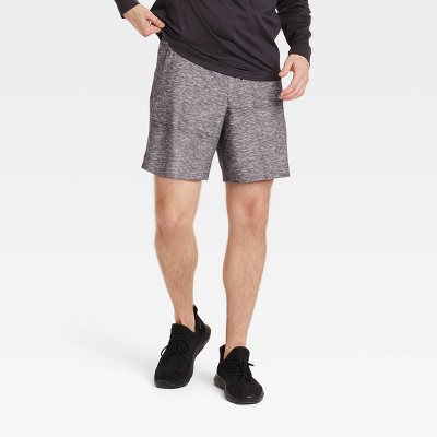 Men's Sport Shorts 7" - All In Motion™ Heathered Gray M: Bottoms, UPF 50+, Built-in Shorts