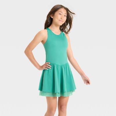 Girls' Knit Double Layer Dress - All In Motion™