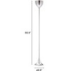 Zuo Modern Neutrino Floor Lamp – Chrome Teardrop Design, 66.9" H, Polished Chromed Steel, Modern Accent Lighting - 3 of 4