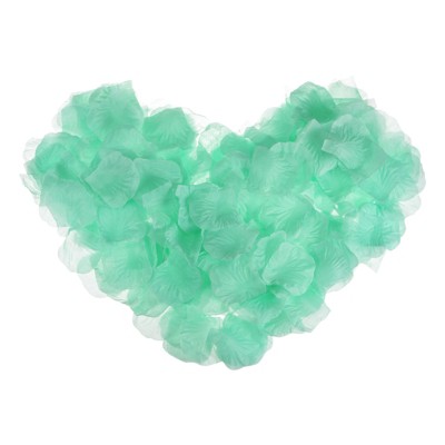 Unique Bargains Decoration Wedding Party Silk Artificial Flower Petals Lake Blue 2000 Pcs