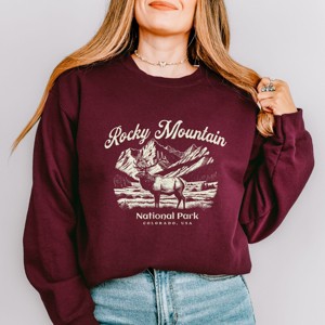 Simply Sage Market Rocky Mountain National Park Colorado USA Elk Sweatshirt - 1 of 4