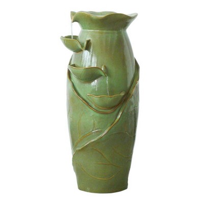 Ceramic Cascading Vines Garden Fountain - Acorn Hollow