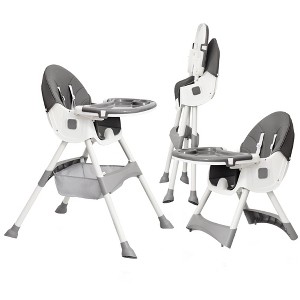 Napei 6- in -1 Baby High Chair with 5 -Point Safety Harness and Adjustable Dining Tray,Foldable High Chair for Space-Saving - 1 of 4