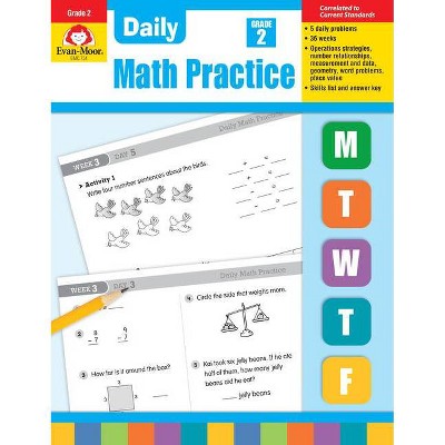 Daily Math Practice, Grade 2 - by  Evan-Moor Educational Publishers (Paperback)