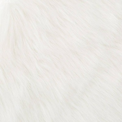 white fur ottoman target