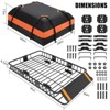 TruAIR  Roof Rack Cargo Basket with Waterproof Bag - Universal Carrier for SUV/Truck Travel (Black) - 3 of 4