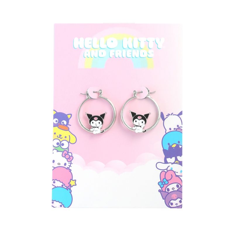 Sanrio Hello Kitty and Friends Womens Fashion Hoop Earrings - Officially Licensed, 4 of 5