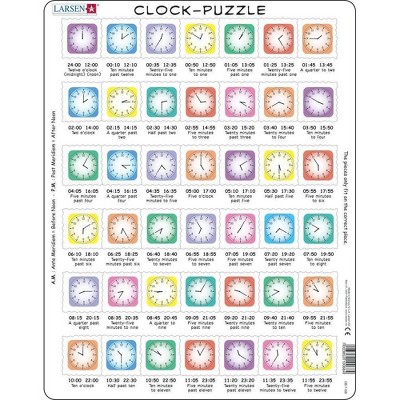 Larsen Puzzles Clock Kids Jigsaw Puzzle - 42pc