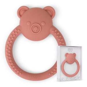 Silicone Bear Teething Toys - Cute Animal-Shaped Teething Relief for 0-6 Months, Easy to Clean Teether Ring - Newborn Essentials - 1 of 4