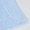 Cotton Solid Absorbent Thick Checkered Grid Washable Bath Mats, Set of 2 by Blue Nile Mills - 4 of 4