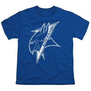 Elizabeth City State University Distressed Primary Logo Kids T-Shirt For Youth Royal Blue - 1 of 4