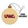 University of Wisconsin - La Crosse University Secondary Logo Wood Christmas Tree Holiday Ornament - 2 of 4