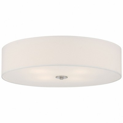 Access Lighting Mid Town 4 - Light Flush Mount in  Brushed Steel