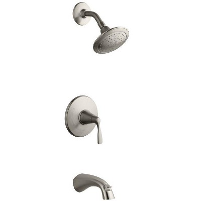 Kohler 1-Handle Brushed Nickel Tub and Shower Faucet