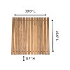 Nordic Teak 19.6" x 19.6" Oiled Shower and Bath String Mat - 3 of 4