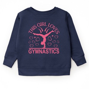 The Juniper Shop This Girl Loves Gymnastics Youth Sweatshirt - 1 of 4