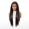 Jessie's Wig 28 Inch Long Straight Wig Middle Part Synthetic Hair 13x6 Lace Wigs Shiny Brown 1 Pc/Pack - 2 of 4