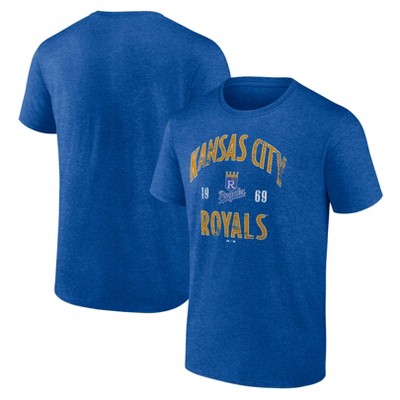 Mlb Kansas City Royals Men's Gray Core T-shirt - S : Target