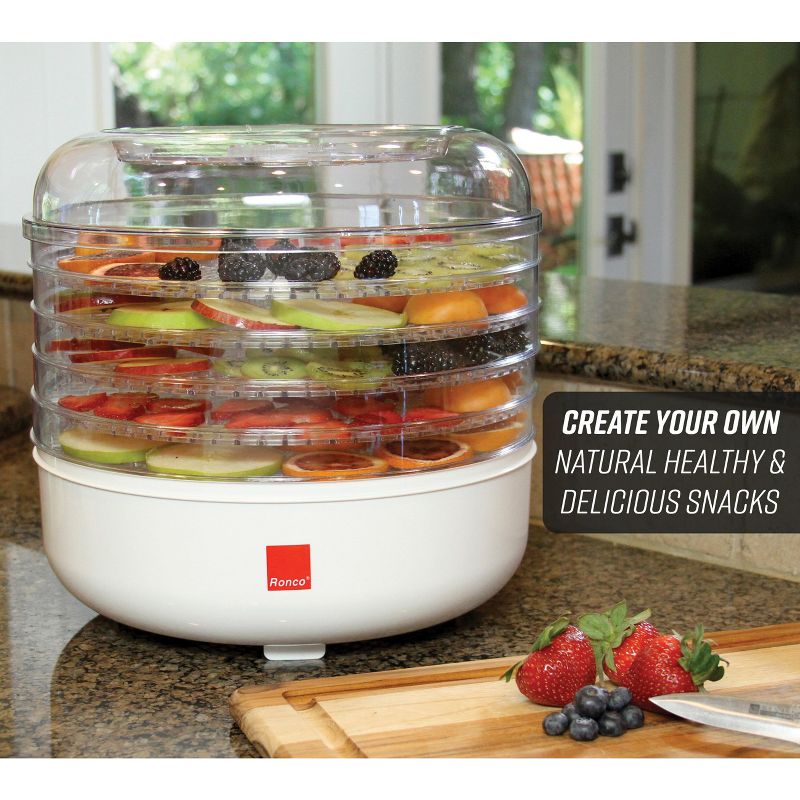 Ronco 5-Tray Dehydrator, Food Preserver, Quiet Dehydrating and Easy to Use, Dehydrate and Preserve Fruit, 2 of 7