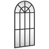 vidaXL Wall Mirror Black 11.8 in.x23.6 in. Arch Iron - image 2 of 4