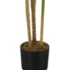 Syemin Artificial Plant Dracaena Tree Indoor Faux Fake Floor Greenery Potted Real Touch Decorative Black Pot, Green, 23.5"*23.5"*51.25" - 3 of 4