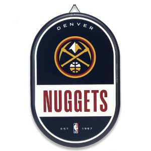 NBA Denver Nuggets Embossed Metal Pill Wall Sign - 1 of 4