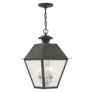 Livex Lighting Mansfield 3 - Light Pendant in  Charcoal - 1 of 2