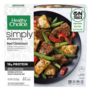 Healthy Choice Simply Steamers Frozen Beef Chimichurri - 9oz - 1 of 4