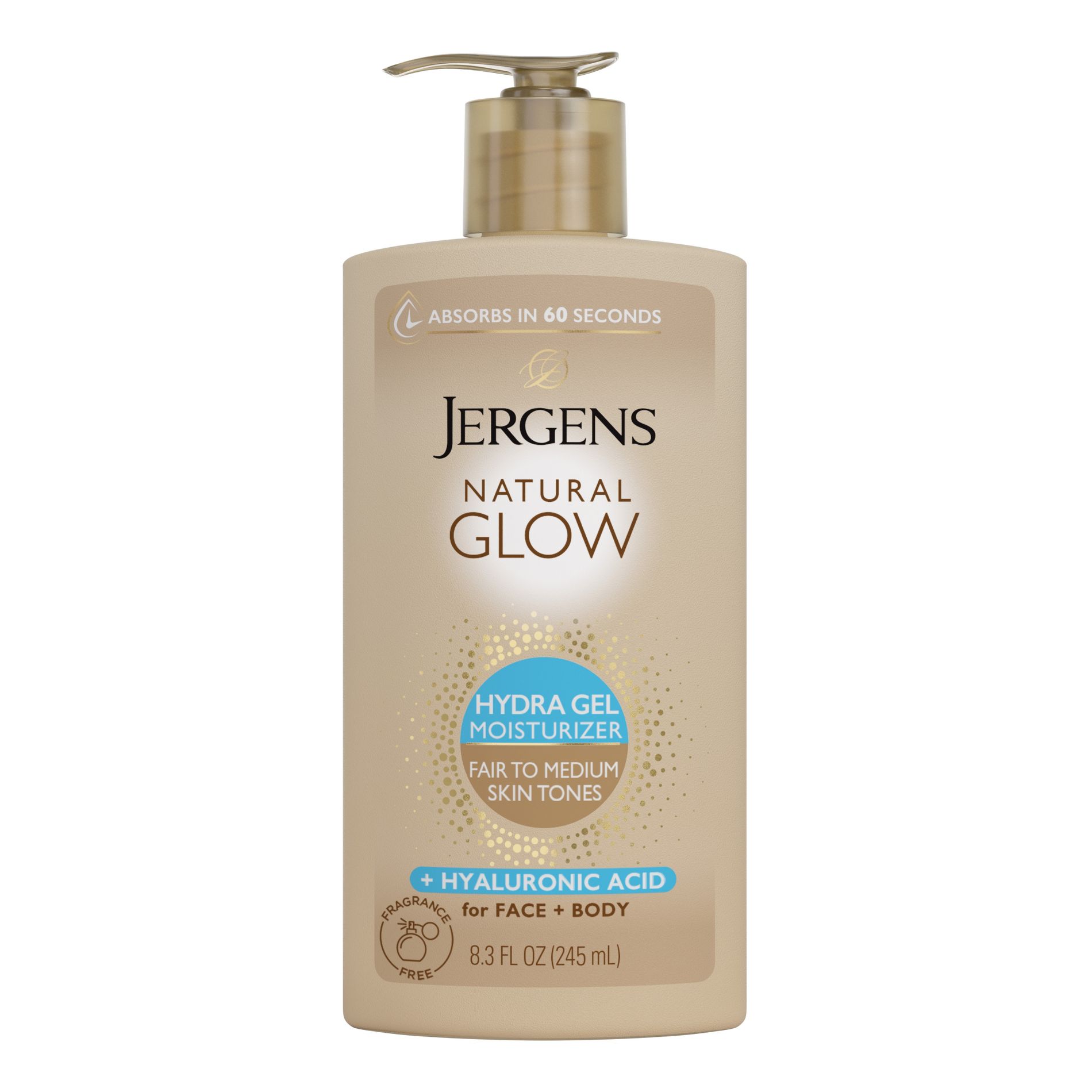 Jergens Natural Glow Hydra Gel Sunless Tanner Moisturizer - 8.3 fl oz