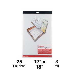 Staples Thermal Pouches Menu 25/Pack (17469) 19710 - 1 of 4