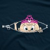 Maternity Peeking Princess T Shirt Cute Pregnancy Tee For Mom To Be - Crazy Dog Maternity T Shirt - 2 of 4