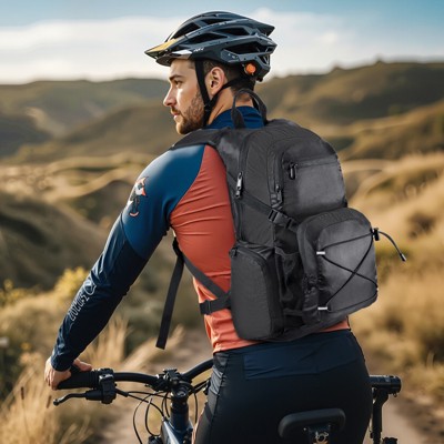 VEVOR Hydration Backpack, 25L Insulated Hydration Pack Backpack with 2L TPU Water Bladder, Hiking Water Backpack with Storage for Men Women, Black — фото 2