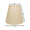 Vynxaria Lampshades: Beige Slant Extra Deep Empire Shade, 10" x 18" x 15" with Washer Fitter - 2 of 4