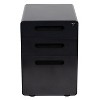 Emma and Oliver Ergonomic 3-Drawer Mobile Locking Filing Cabinet Storage Organizer - 3 of 4