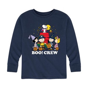 Boys' - Peanuts - Boo Crew Long Sleeve Graphic T-Shirt - 1 of 4