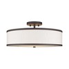 Livex Lighting Park Ridge 3 - Light Semi-Flush Mount in  Bronze - 4 of 4