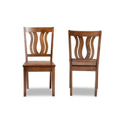 Walnut Brown Low Arm Chair with Cane Backrest