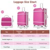 YONWAY 3 Piece Luggage Set, Lightweight Expandable Travel Laggage, with TSA Lock & Spinner Wheels - 3 of 4