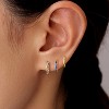 Inerney Gold Huggie Hoop Earrings Set for Women, Dainty Small Sterling Silver Earring Stacks Hypoallergenic Jewelry for Multiple Piercings - 2 of 4